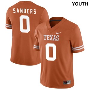 Youth Texas Longhorns #0 Ja'Tavion Sanders Orange Nike NIL College Football Jersey 640418-188