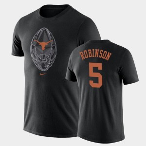 Men's Texas Longhorns #5 Bijan Robinson Black Legend Football Icon T-Shirt 979097-893