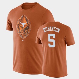 Men's Texas Longhorns #5 Bijan Robinson Texas Orange Legend Football Icon T-Shirt 727959-427
