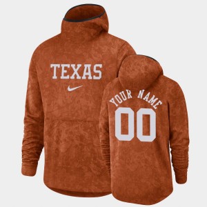 Men's Texas Longhorns #00 Custom Texas Orange Pullover Team Logo Basketball Spotlight Hoodie 556723-478