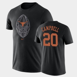 Men's Texas Longhorns #20 Earl Campbell Black Legend Football Icon T-Shirt 448135-745
