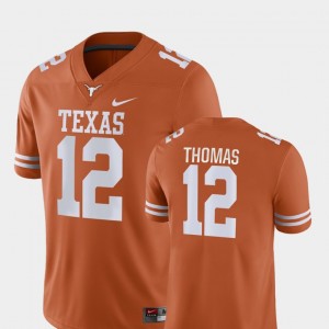 Men's Texas Longhorns #12 Earl Thomas Orange College Football Game Jersey 618406-492