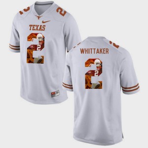 Men's Texas Longhorns #2 Fozzy Whittaker White Pictorial Fashion Jersey 331059-250