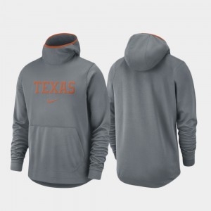 Men's Texas Longhorns Gray Basketball Team Logo Pullover Spotlight Hoodie 166433-853