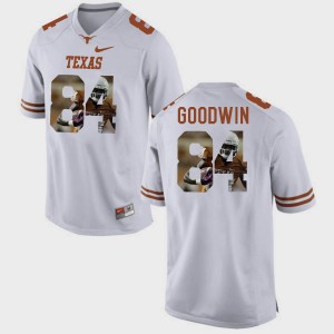 Men's Texas Longhorns #84 Marquise Goodwin White Pictorial Fashion Jersey 112795-509