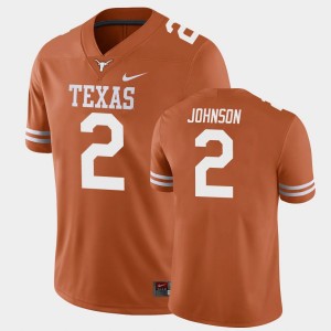 Men's Texas Longhorns #2 Roschon Johnson Texas Orange Game College Football Jersey 789826-356