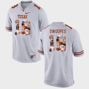 Men's Texas Longhorns #18 Tyrone Swoopes White Pictorial Fashion Jersey 658518-491