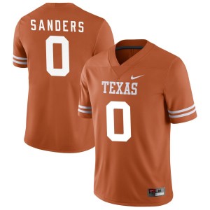 Men's Texas Longhorns #0 Ja'Tavion Sanders Orange Nike NIL College Football Jersey 347611-530