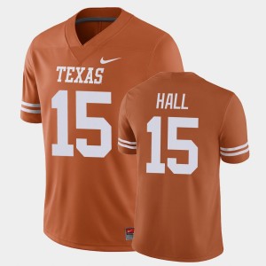 Men's Texas Longhorns #15 Agiye Hall Orange Game Jersey 497377-940