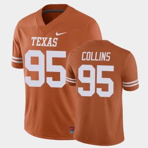 Men's Texas Longhorns #95 Alfred Collins Orange Game Jersey 281446-592