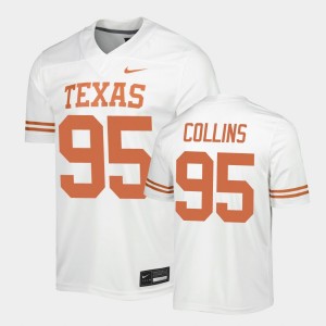 Men's Texas Longhorns #95 Alfred Collins White Game Jersey 749453-898