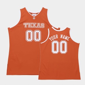 Men's Texas Longhorns #00 Custom Orange Authentic Jersey 233543-321