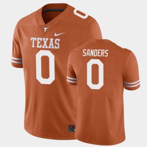 Men's Texas Longhorns #0 Ja'Tavion Sanders Texas Orange Game Jersey 705890-211