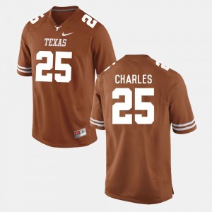 Men's Texas Longhorns #25 Jamaal Charles Burnt Orange College Football Jersey 380349-383