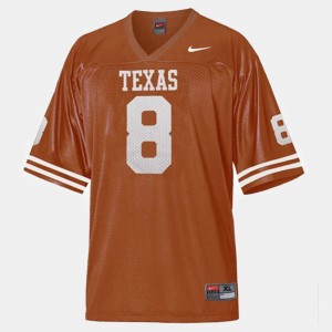 Men's Texas Longhorns #8 Jordan Shipley Orange College Football Jersey 543294-378