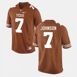 Men's Texas Longhorns #7 Marcus Johnson Burnt Orange College Football Jersey 606077-143