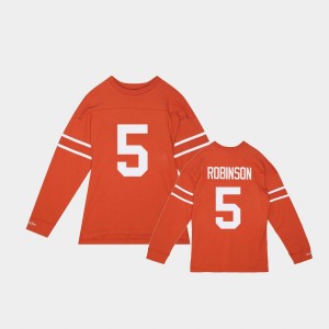 Men's Texas Longhorns #5 Bijan Robinson Orange N&N T-Shirt 240954-301