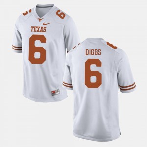 Men's Texas Longhorns #6 Quandre Diggs White College Football Jersey 642788-962