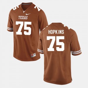 Men's Texas Longhorns #75 Trey Hopkins Burnt Orange College Football Jersey 617813-859